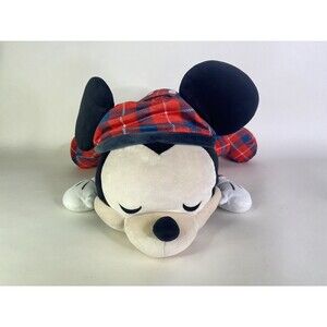 Disney Cuddleez Mickey Mouse in Pajamas Sleeping Laying Stuffed Plush Toy 23in